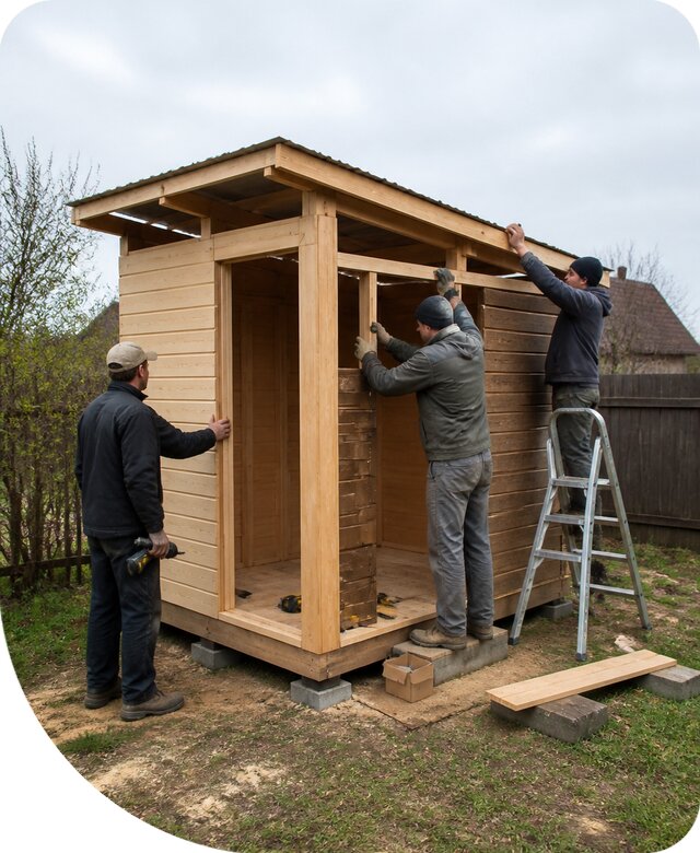 Сарай для инвентаря в Еманжелинске под ключ от производителя